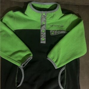 Free Country Green and Gray Fleece Jacket